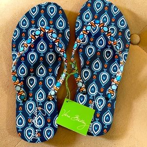 New Vera Bradley Marrakesh flip flop shoes